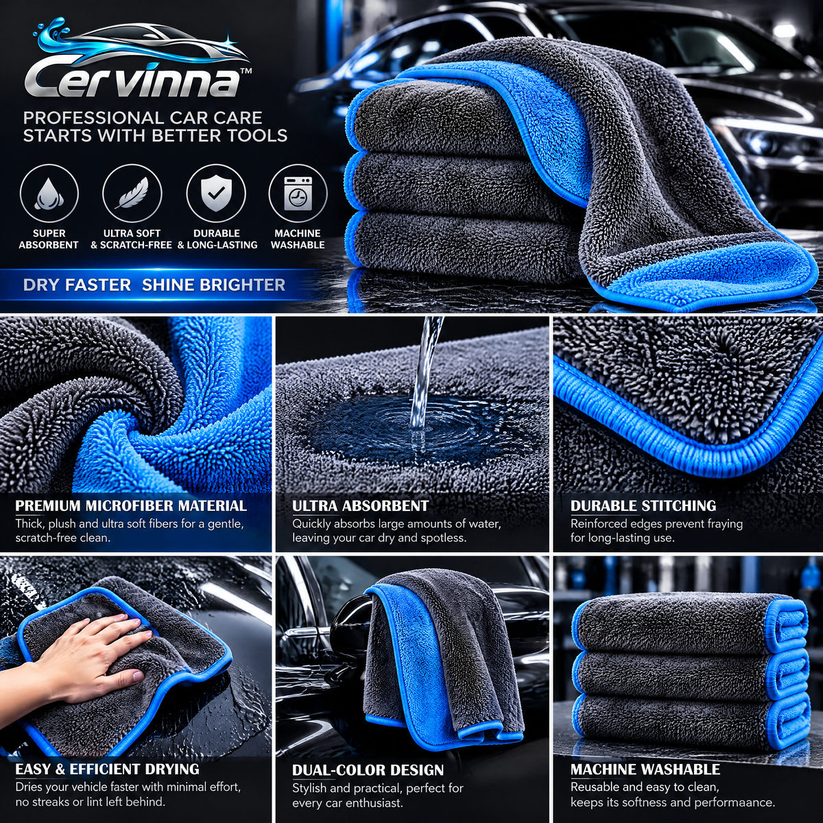 Microfiber Car Drying Towels