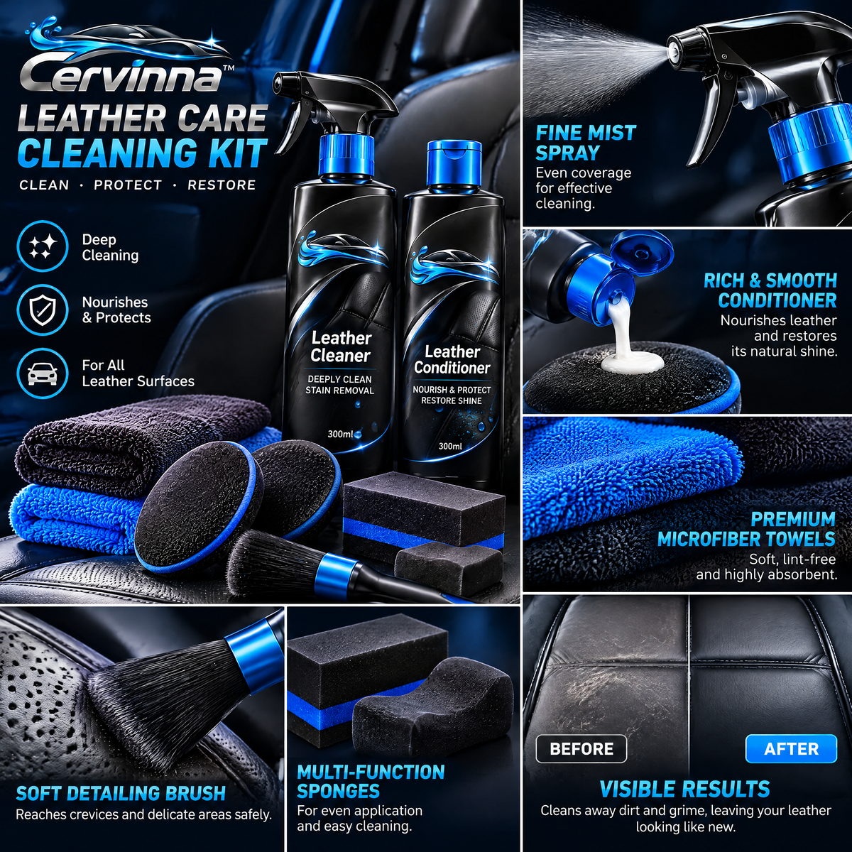 Leather Care Cleaning Kit