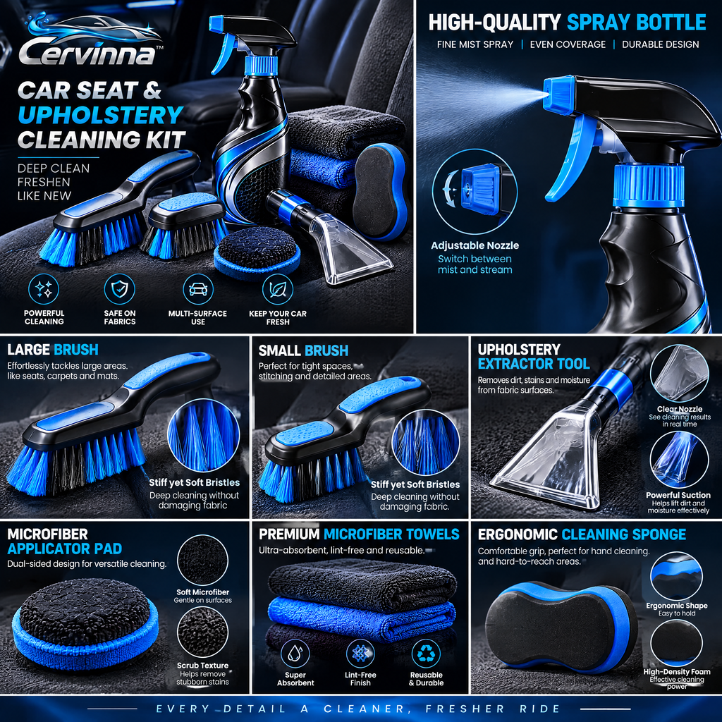 Car Seat & Upholstery Cleaning Kit
