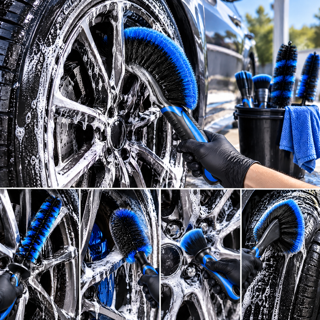 Wheel & Tire Cleaning Brush Kit