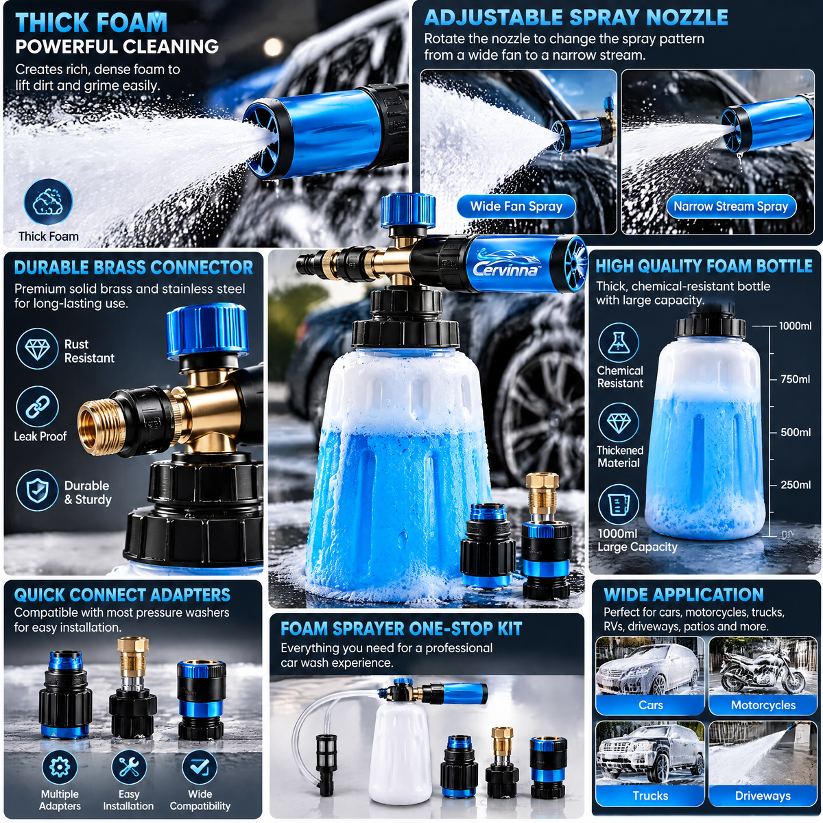 Foam Car Wash Sprayer Accessories