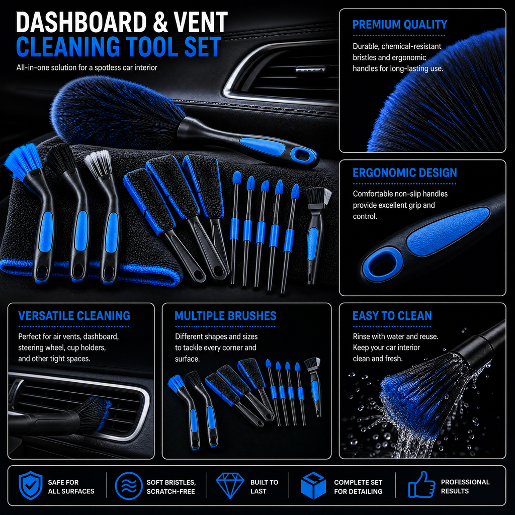 Dashboard & Vent Cleaning Tool Set