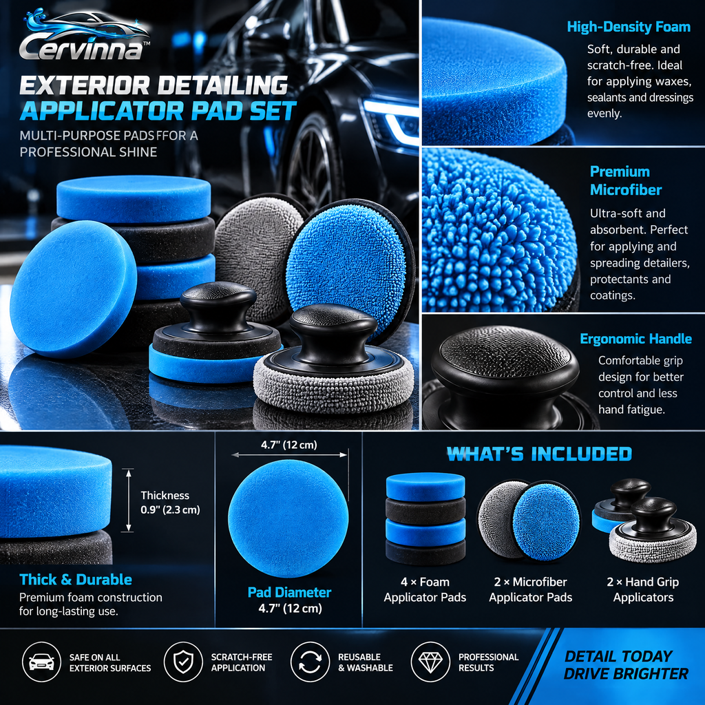 Exterior Detailing Applicator Pad Set