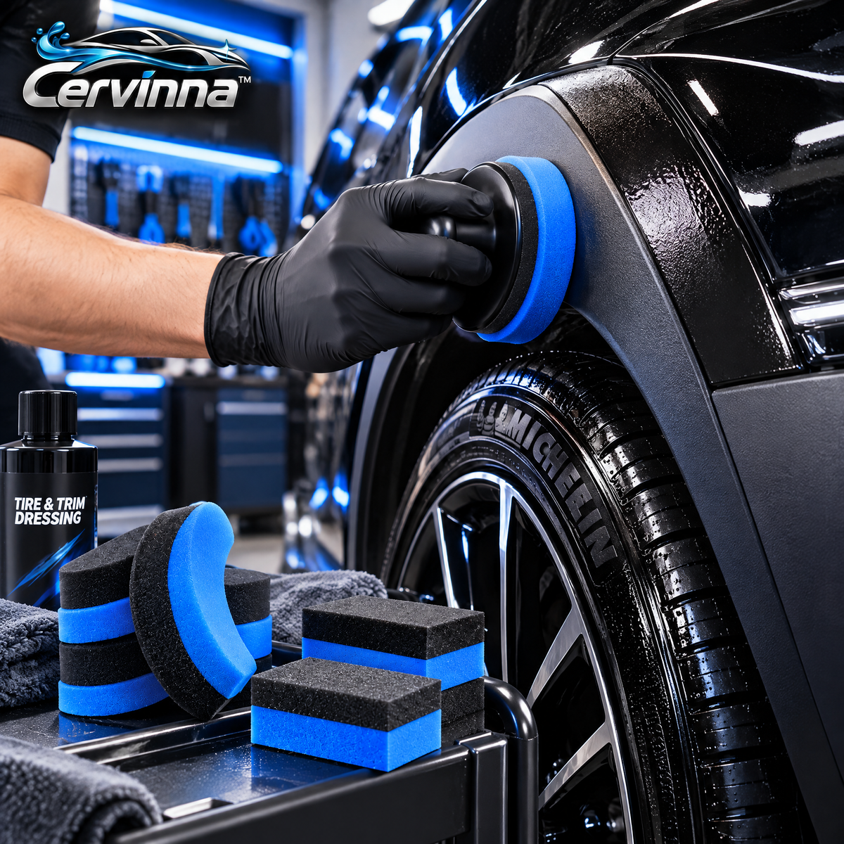 Trim & Tire Dressing Applicator Kit
